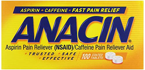 573020045 Anacin Tablets 100 Per Bottle by Insight Pharmaceuticals -Part no. 573020045