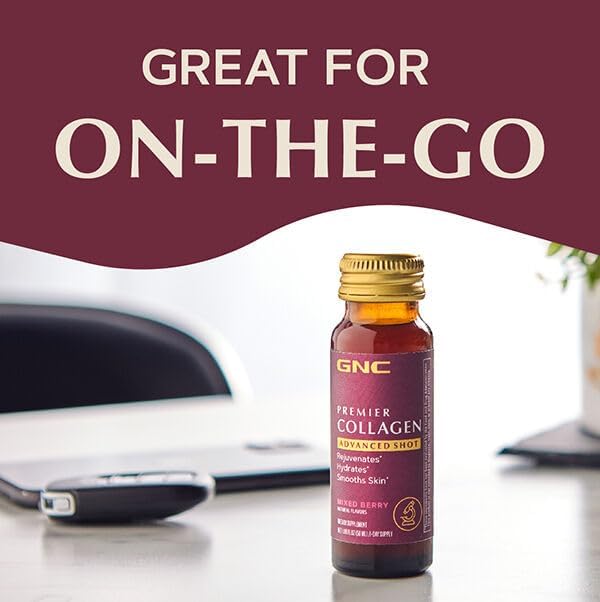 Miniatura 7 de Premier Collagen Advanced Shot, para un aspecto más juvenil, piel hidratada y suave, bayas mixtas, 10 botellas