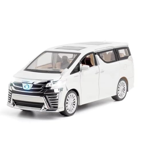 Image of FEXXA 1.24 Scale Toyo-TA VELLFIRE Exclusive Alloy Metal Pull Back Die-cast Car Model with Sound Light Mini Auto Toy for Kids Metal Model Toy Car with Sound and Light [Multicolor]