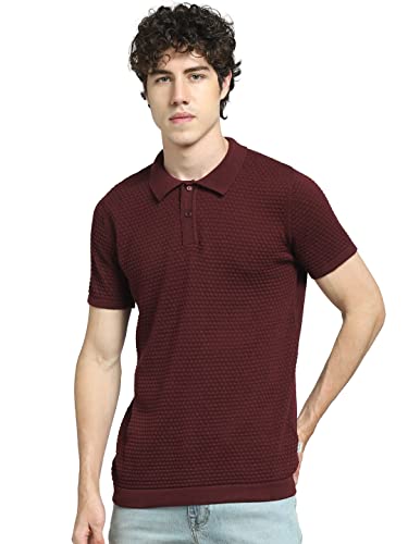 Image of JACK & JONES Men's Solid Regular Fit T-Shirt