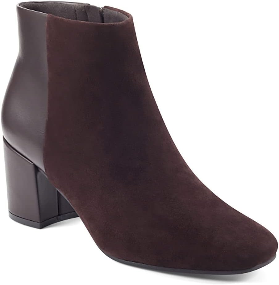 Easy Spirit Women's Tamara Ankle Boot, Dark Brown, 8.5 Wide