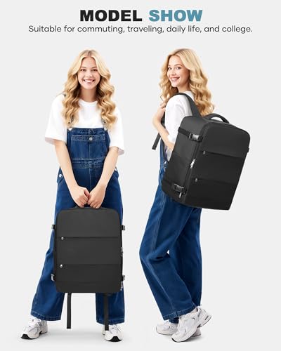 Image of coofay Large Vacuum Backpack Travel with Pump Vacpack Travel Backpack with Vacuum System Compression Backpacks for Travel Easy Vac Pack Carry on Luggage