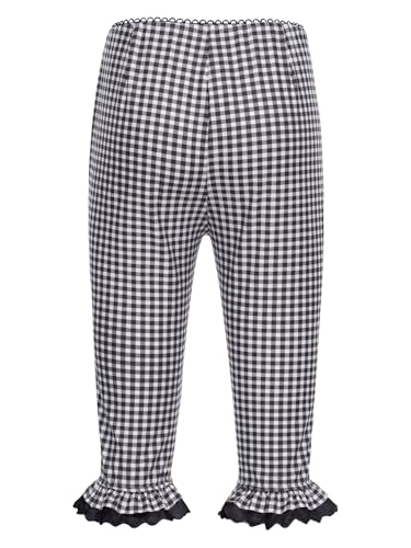 YiZYiF Y2k Women Capri Pants Knee Length Plaid Cropped Leggings Low Elastic Waist Bottoms Going Out Trousers4