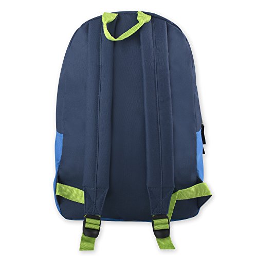 Multi-Color Back Pack With Adjustable Padded Shoulder (Navy) Medium #TOP4