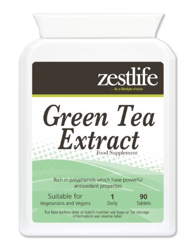 Zestlife Green Tea Extract (1000 mg - 90 Tabletas) * NUEVO introductoria Producto Oferta Especial * Alto contenido de antioxidantes ; Pérdida de peso
