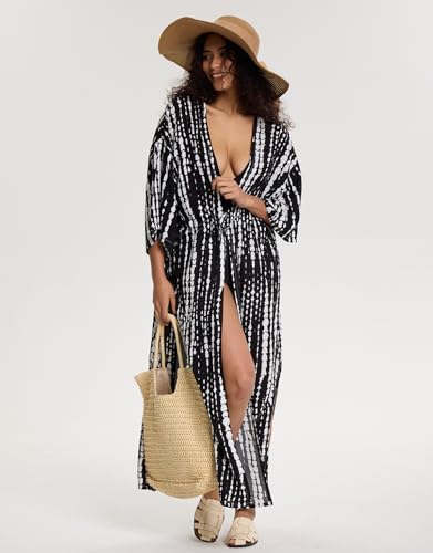 Women's Long Kimono Swimsuit Coverups Open Front Casual Loose Beach Cover Up Cardigans for Swimwear3