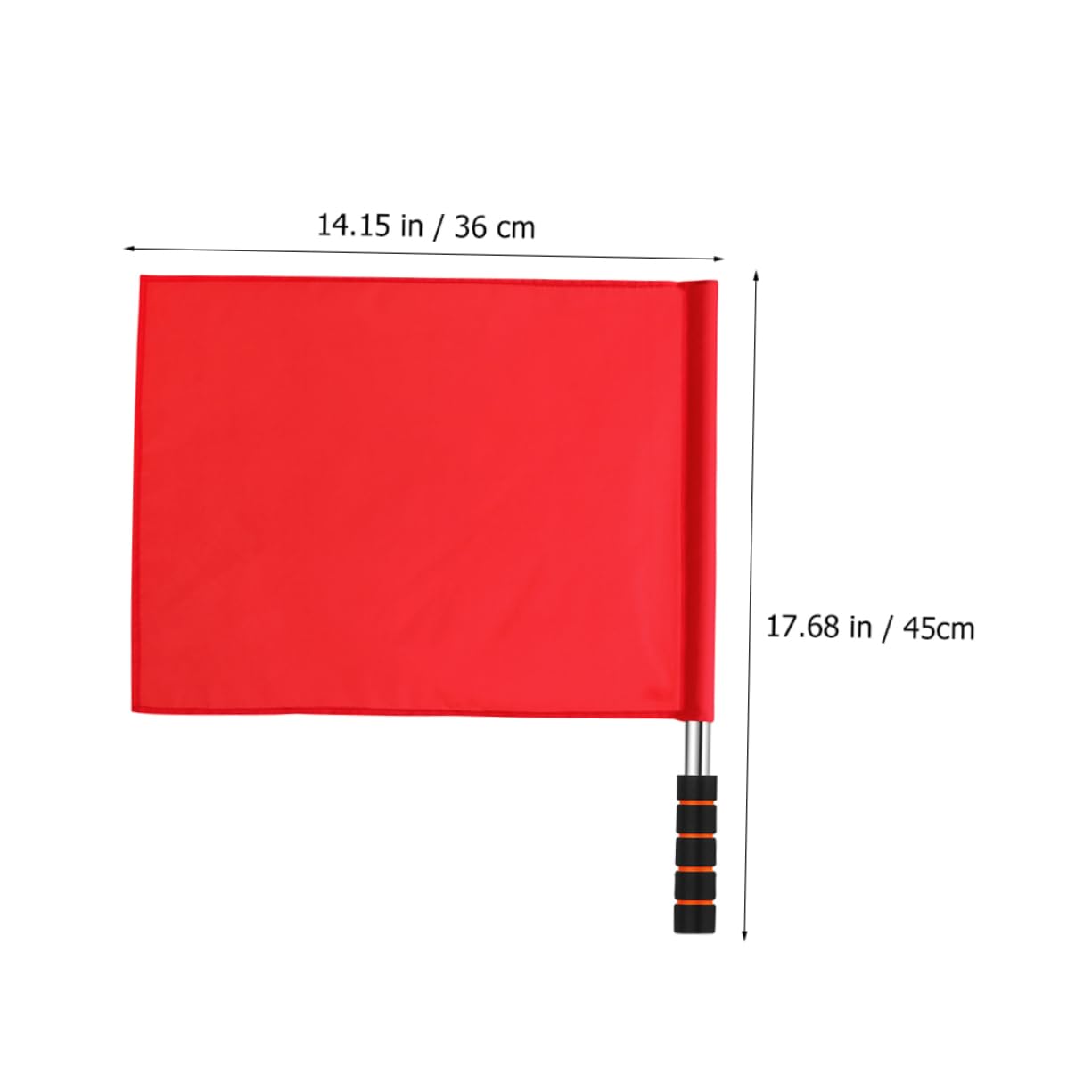 BIUDECO 6pcs Soccer Referee Flags Match Signal Flags Handheld Traffic Safety Accessories