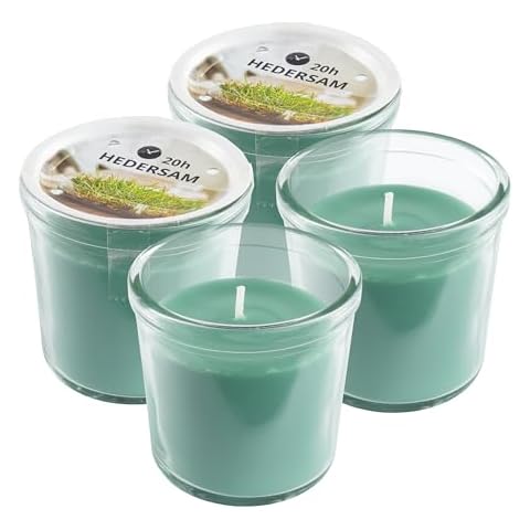 Ikea HEDERSAM Green Scented Candles Set of 4 Cover