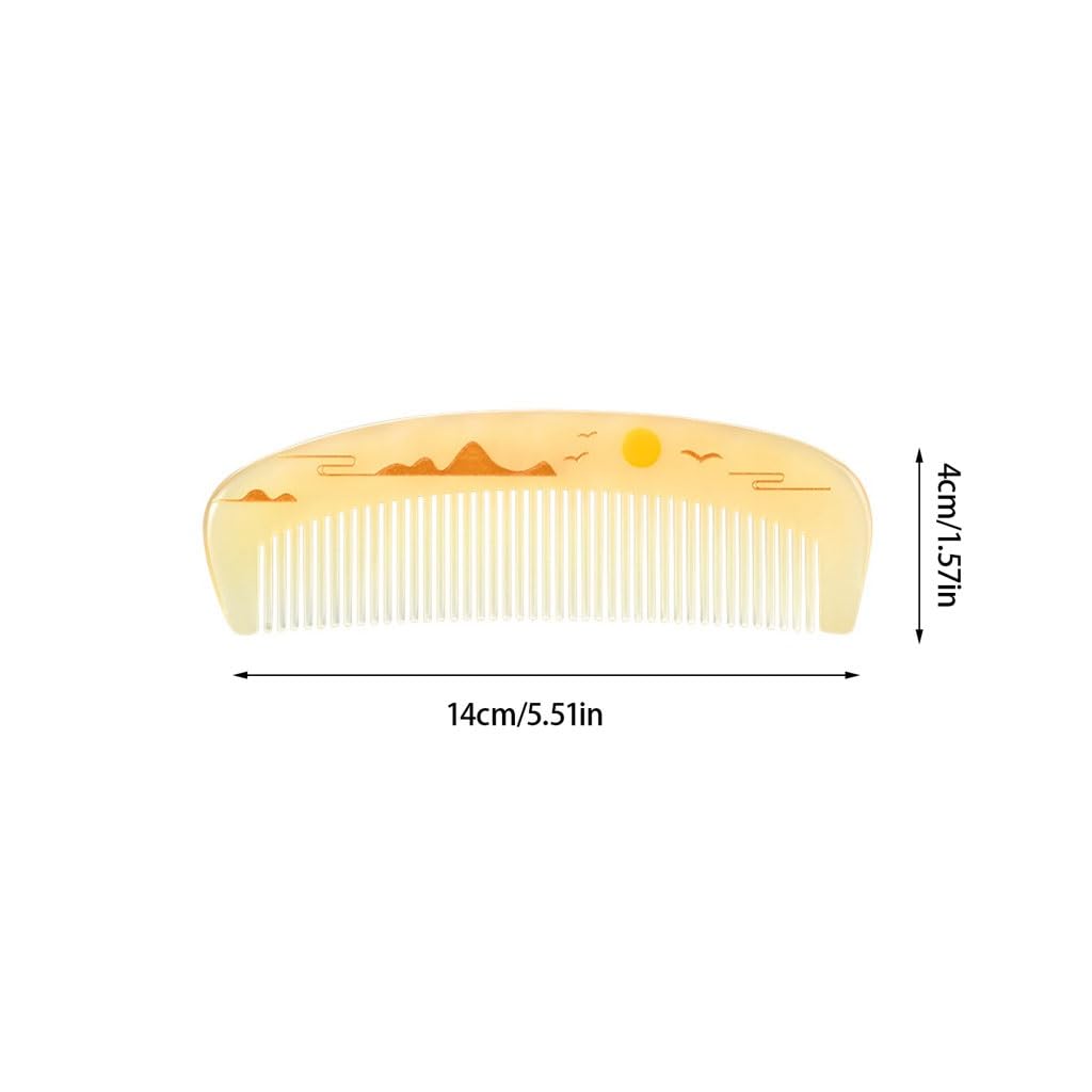 Peruka Grzebień Women's Long Hair Horn Comb Bathroom Wet Hair Comb Home Curling Comb Suitable for All Hair Types Duże grzebienie do włosów