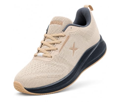 Image of Kraasa Men's Running Shoes | Breathable Knit Upper | Lightweight Phylon Sole | Cushioned EVA Insole | Comfortable Sports & Casual Sneakers for Gym, Walking & Daily Use