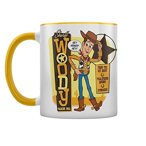 Pyramid MGC25524 Toy Story 4 (Woody) Yellow Inner C Mug, 11oz/315ml