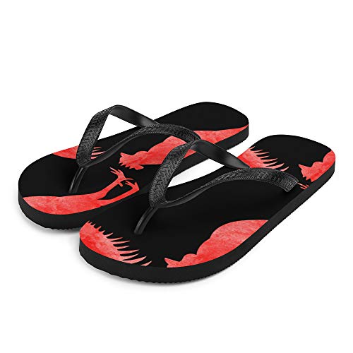Rooster Bird Farm Animal (472) Flip-Flops2
