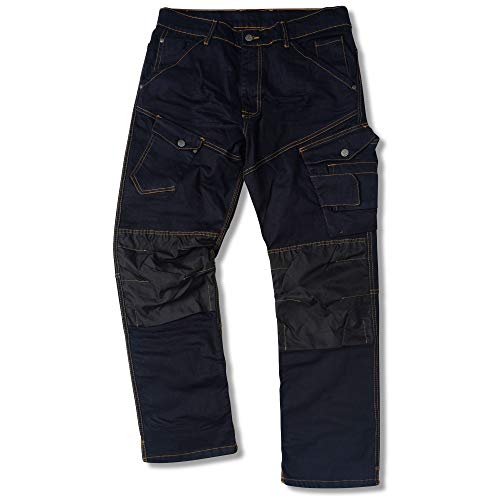 Juicy Trendz®des Hommes Denim Jeans De Travail Cargaison Multi Poches Travail Sécurité Pantalon Cover