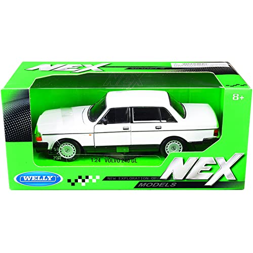 Modelo Diecast Auto Volvo 240 GL Blanco 1:24