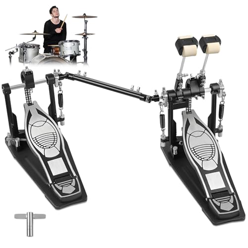 Qual a Melhor Bateria Eletrônica de 2025? Melhores Ranking 14 Kerdele Pedal de Bumbo de Corrente Dupla, Pedal de Bumbo Duplo para Bateria, Pedal Duplo de Bumbo