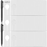 Blulu 50 Pack Clothing Rack Size Dividers Rectangular Hangers Dividers with 1 Piece Marker Pen