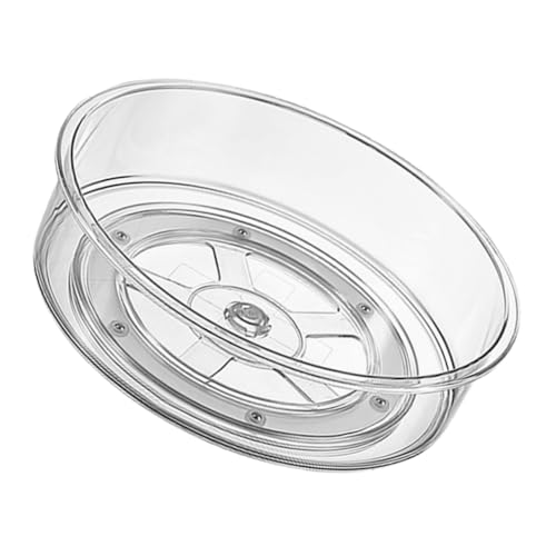 Zerodeko Organizador De Condimentos Transparente Giratorio Para Cocina Almacenamiento De Especias Para Encimeras y Gabinetes Derrame Espacio