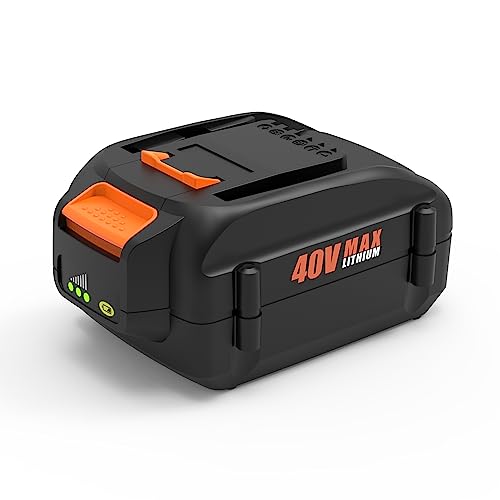 AYTXTG WA3580 40V 3.5Ah Lithium Battery Replacement for Worx 40V Battery Compatible with Worx 40 Volt Tools WG180 WG280 WG380 WG580 Not Fit 2x20v Tools