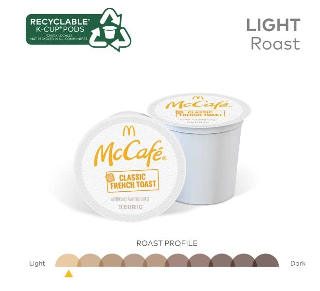 Image of McCafe Classic French Toast Coffee, Keurig Single Serve K-Cup Pods, 24 Count