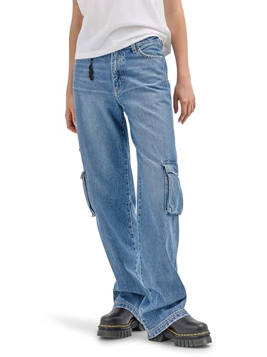 Wrangler Women's X Hot Wheels Wide Leg Cargo Jean