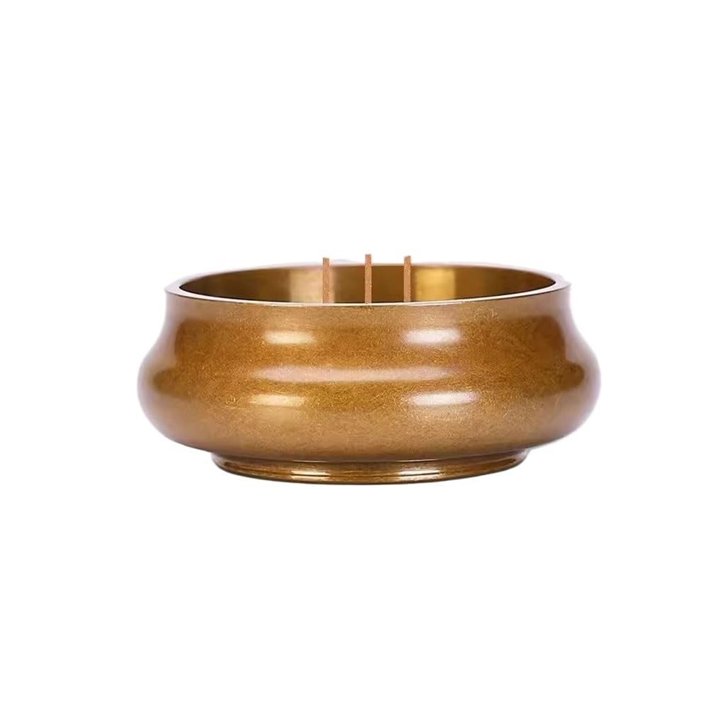 Incense Holder Base Copper Incense Burner Agarwood Household Indoor Furnace Line Holder For On The(L)