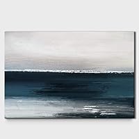 Canvas Wall Art Abstract Seascape Painting Canvas Prints Home Artwork Decoration for Living Room,Bedroom - 12x18 inches