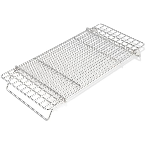 GORGERILA Adjustable Grill Warming Rack for Blackstone 17 22 28 36 Inch Griddle Stainless Steel Warming Rack for Weber/Pit Boss/Charbroil/Nexgrill/Traeger and Most Flattop Tabletop Griddle