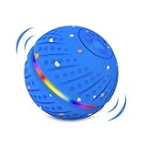 Interactive Dog Toys Dog Ball for Small Medium Dogs – 3 Smart Play Modes Bouncing Interactive Pet Toy, Durable E-TPU Material with RGB Lights, Self-Rolling Toy to Relieve Dog Boredom and Anxiety