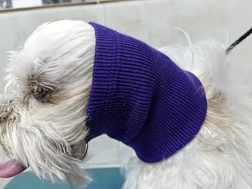 Image of Dog Ear Muffs Noise Protection, Anti Anxiety Relief Preventing Barking - Dog Ear Cover Purple M