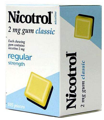 4 Boxes Nicotrol Nicotine Gum 2mg Classic Original 420 Pieces
