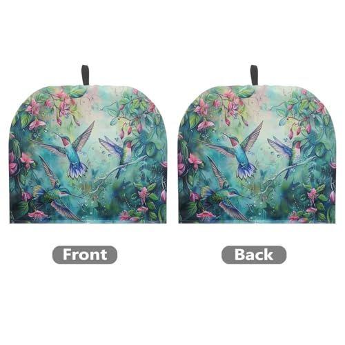 Image of Hummingbird Tea Cozy for Teapot Insulated Floral Tea Pot Cover Kitchen Decoration Cattle Wildlife Thick Tea Pot Cozy for Keeping Warm