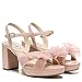 LifeStride Womens Last Dance Platform Dress Heeled Sandal, Pink, 8 Wide US