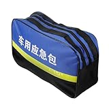 MOLUCKFU Notfalltasche Leer Fürs Auto Aus Oxford-gewebe Mit Reißverschluss Zum Aufbewahren Von Notfallvorräten