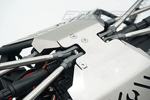 Image of Stainless Steel Center Skid Plate Panel Gear Box Protector Guard for 1 /10 Capra UTB 1.9 Unlimited Trail Buggy