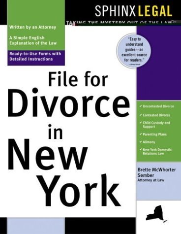 Buy File for Divorce in New York (Sphinx Legal) — BookShops.in