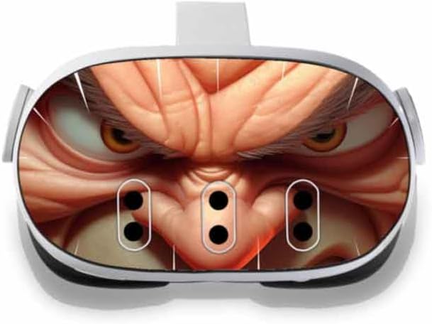 Speed Demon Skin Decal Compatible with Meta Quest 3 - Evil Glare - Virtual Reality Vinyl Wrap