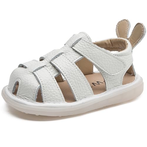 WUIWUIYU Baby Boys Girls Closed Toe Summer Sandals Toddlers Bunny Lightweight Non-Slip Soft Athletic Sandals Outdoor Learn Walker Shoes - Main Image