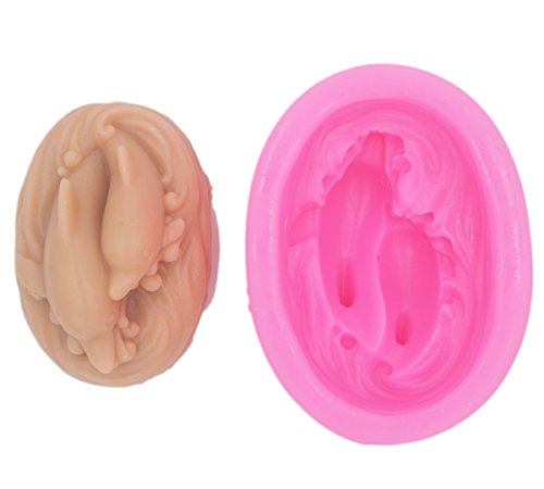 Longzang Dolphin Family 50331 Craft Art Silicone Soap Mold Craft Molds Diy Handmade Soap Molds #TOP3
