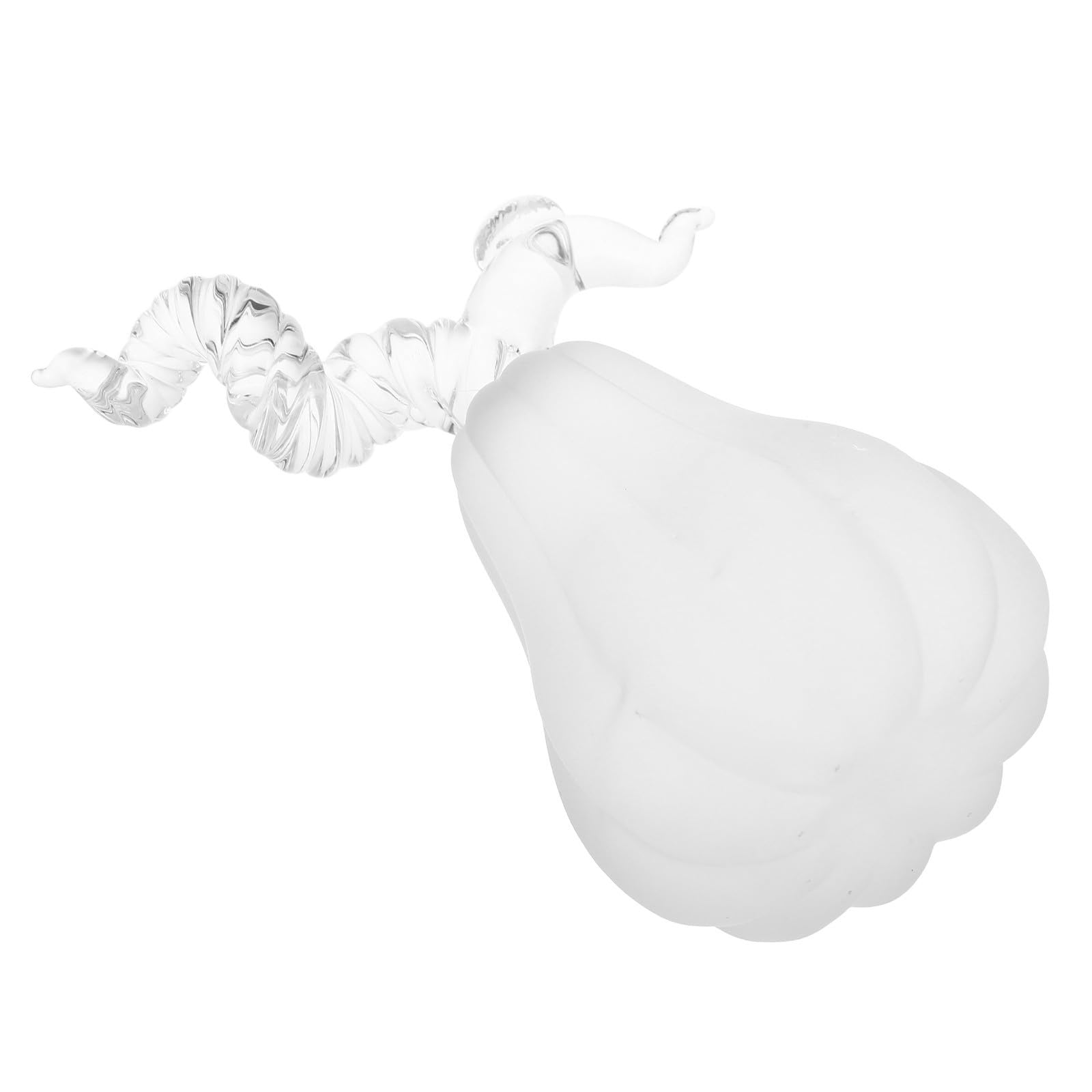Citrouille en cristal blanc pour décoration d'Halloween et Thanksgiving sur buffet de salon