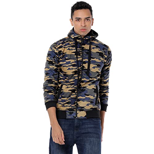 Image of Campus Sutra Cotton Blend Men Standard Length Jacket