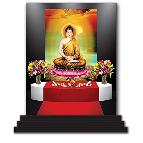 Bouddha voiture 5487 : figurine zen contre le stress des trajets