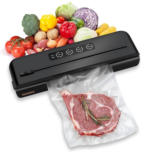 INKBIRD Vacuum Sealer Machine IVS-011 with Starter Kit, One-touch...