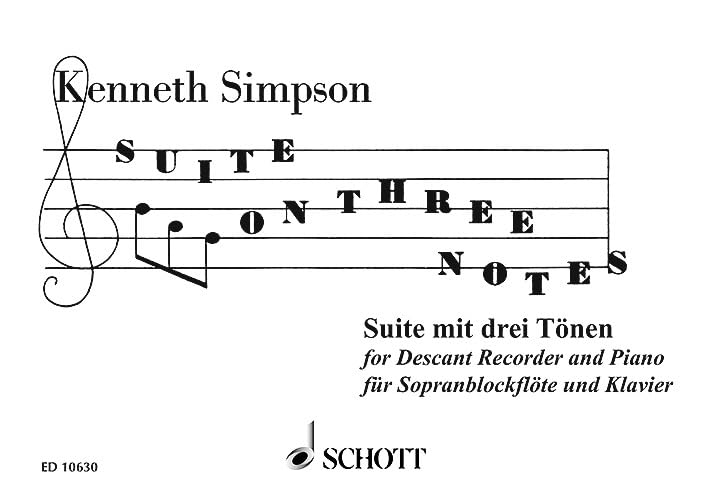 Suite on 3 Notes pour flûte à bec soprano et piano
