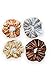 Handmade Multicolored Assorted Print Hair Tie Scrunchie Set of 4