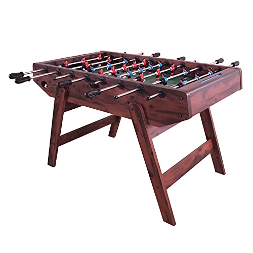 NOALED Kickertisch, freistehender Deluxe-Fußball-Tischfußballspiel mit Beinen, Holzrahmen mit 8 Reihen, Indoor-Tischfußball, Familienspaß, Party, Weihnachten, Spieltisch
