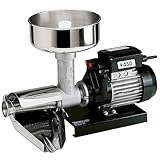 Reber Spremipomodoro Elettrico N.3 450W per Salsa di Pomodoro, Conserve, Marmellate e Succhi di frutta – Produzione fino a 140 Kg/h – Accessori in Acciaio Inox – Motore a Induzione per Uso Continuo