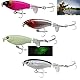Barschköder, Schwimmende Köder für Süßwasser/Salzwasser, Oberflächenköder, Angel Köder, Topwater Bass Bait Köder Mit Propeller Tail, Floating Lure Süßwasser Oder Salzwasse, 4 Stück