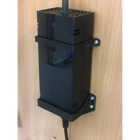 xbox One Power Brick / Supply Wall Mount Bracket. Black Cover