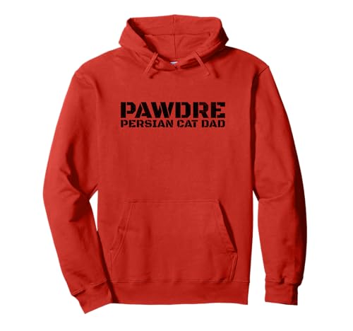 PAWDRE - Persian Cat Dad, Feline Father. Funny Cat Dad Sudadera con Capucha