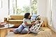 Ergobaby 3-in-1 Evolve Bouncer Mesh, Ergonomische Babywippe für Neugeborene ab Geburt bis zum Kleinkind, Atmungsaktive Babyschaukel mit Neugeboreneneinsatz (2,5 kg - 13,2 kg), Light Grey